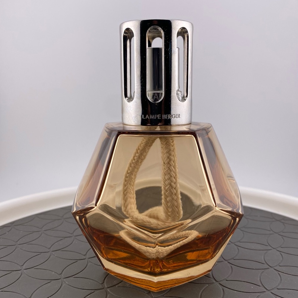 Authentic Smoky Gray Geometry Lampe Berger
